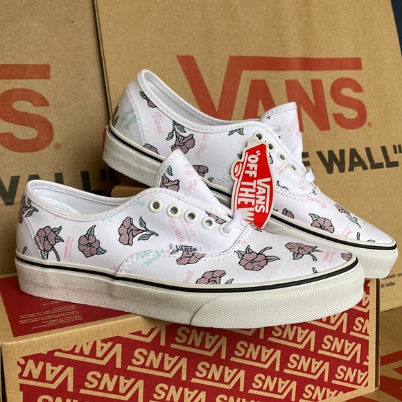 Vans Authentic (Thank You Floral) True White/Trwht sneakers Men’s - Picture 7 of 16